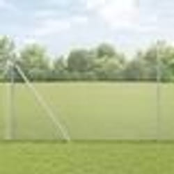 vidaXL Clôture en fil soudé avec 13 poteaux 1.6x25 m Acier galvanisé
