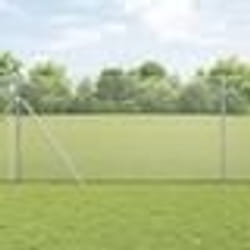 vidaXL Clôture en fil soudé avec 13 poteaux 1.2x50 m en acier galvanisé