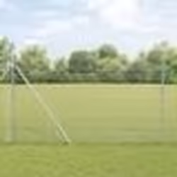 vidaXL Clôture en fil soudé avec 13 poteaux 1.5x50 m en acier galvanisé