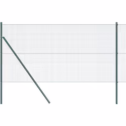 Cet ensemble de poteaux de clôture en acier vert est parfait pour tous tes besoins de clôture dehors. Fait pour être solide e ...