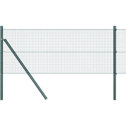Vidaxl - Clôture en fil soudé avec 13 poteaux verte 0.4x25 m en acier