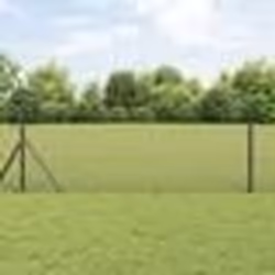vidaXL Clôture en fil soudé avec 13 poteaux gris 0.8x25 m acier
