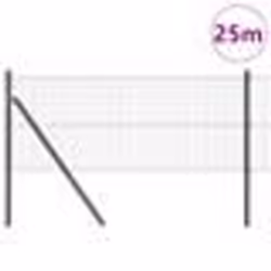 vidaXL Clôture Fil Soudé avec 13 Poteaux Gris 0.8x25 m Acier