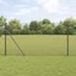 vidaXL Clôture en fil soudé avec 13 poteaux Gris 1,2x25 m Acier