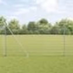 vidaXL Ensemble de Poteaux de Clôture Lot de 2 Acier galvanisé 10 x 1.5 m