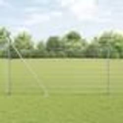vidaXL Ensemble de Poteaux de Clôture Lot de 2 Acier galvanisé 10 x 1.5 m