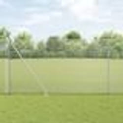 vidaXL Clôture en Fil Soudé avec 7 Poteaux en Pointe 1,6x10 m Acier Galvanisé