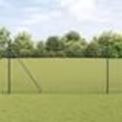 vidaXL Clôture en Fil Soudé avec 7 Piquets Grise 1.5x10 m Acier
