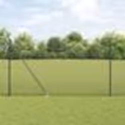 vidaXL Clôture en fil soudé avec 13 piquets gris 1.6x25 m acier