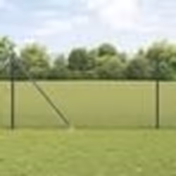 vidaXL Clôture en Fil Soudé avec 13 Piquets Gris 1x100 m Acier