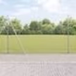 vidaXL Kit de Poteaux de Clôture Ensemble de 2 Acier galvanisé 10 x 1.5 m