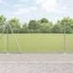 vidaXL Clôture en fil soudé avec 13 poteaux flanqués 1,2 x 25 m en acier galvanisé