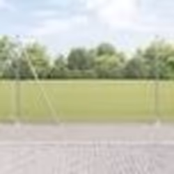 vidaXL Clôture en Fil Soudé avec 13 Poteaux Flangés 1,4x25 m Acier Galvanisé