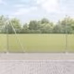 vidaXL Clôture en fil soudé avec 13 poteaux flasqués 1,6x25 m Acier galvanisé
