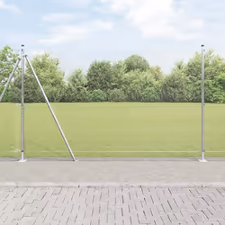 vidaXL Clôture en Fil Soudé avec 13 Poteaux Flasques 1.6x25 m Acier Galvanisé