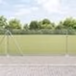 vidaXL Clôture en fil soudé avec 13 poteaux 1x50 m en acier galvanisé