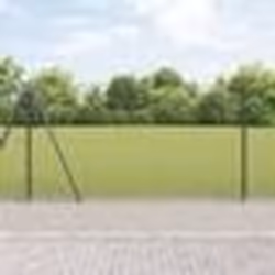 vidaXL Clôture en fil soudé avec 7 poteaux gris 1,2x10 m Acier