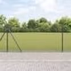 vidaXL Clôture en fil soudé avec 13 poteaux gris 1.6x25 m acier