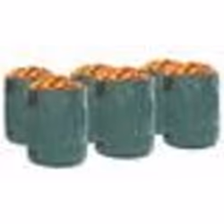 Sacs à déchets de jardin vidaXL avec poignées 12 pcs pliables ronds verts 500 L