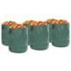 Sacs à déchets de jardin vidaXL avec poignées 12 pcs pliables ronds verts 500 L