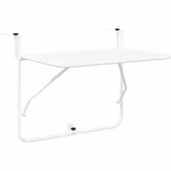 Cette table de patio rectangulaire blanche, c'est le bon mélange de style et de pratique pour manger ou se poser à l'extérieu ...