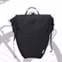 vidaXL Sac de vélo pour porte-bagages 25 L Noir 32.5x17x57 cm