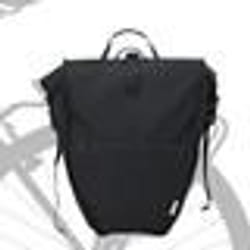 vidaXL Sac de vélo pour porte-bagages 25 L Noir 32.5x17x57 cm
