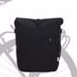 vidaXL Sac à vélo pour porte-bagages 25 L Noir 33x16x48 cm