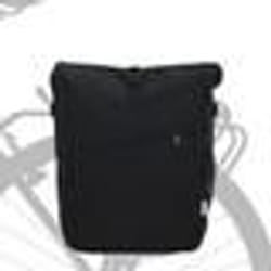 vidaXL Sac à vélo pour porte-bagages 25 L Noir 33x16x48 cm