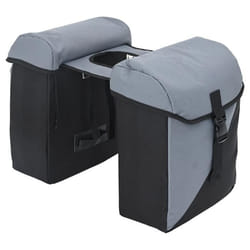 Sac Pannier Vélo Double Sacs 35L Gris