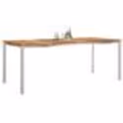 vidaXL Table à manger d'extérieur 200x90x74.5 cm en teck massif