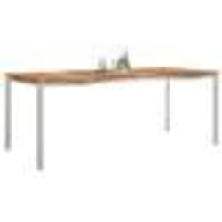 vidaXL Table à manger d'extérieur 200x90x74.5 cm en teck massif