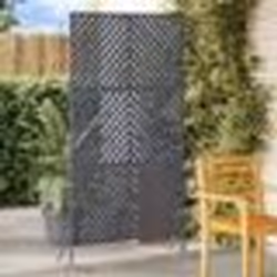 vidaXL Écran de confidentialité couleur anthracite, dimensions 100x50x180 cm, en acier