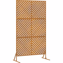 Cette barrière rectangulaire moderne est un super mélange de style et de praticité. Conçue pour l'extérieur, elle assure la s ...