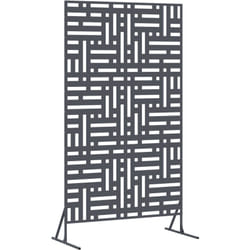 Cran d'intimité anthracite 100x50x180 cm en acier Vidaxl