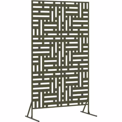 Ce panneau de clôture en métal d'extérieur est une manière stylée d'améliorer votre espace tout en créant une barrière foncti ...