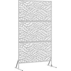 Vidaxl - cran d'intimité 100x50x180 cm en acier galvanisé