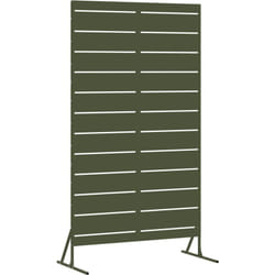 Écran d'intimité vert olive 100x50x180 cm en acier vidaXL