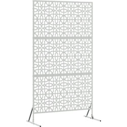Cran de confidentialité 100x50x180 cm en acier galvanisé Vidaxl
