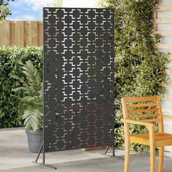 vidaXL Écran de confidentialité Noir 100 x 50 x 180 cm Acier 868577