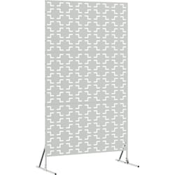 Cran de confidentialité 100x50x180 cm en acier galvanisé Vidaxl