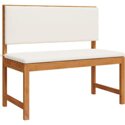 Vidaxl - Banc de jardin avec coussins 100x50x91 cm en bois massif d'acacia