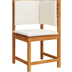 Vidaxl - Fauteuil de jardin d'angle avec coussins en bois d'acacia solide