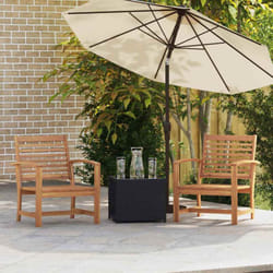 Vidaxl - Chaises De Jardin 2 Pcs Naturel 60 X 65 X 76.5 Cm