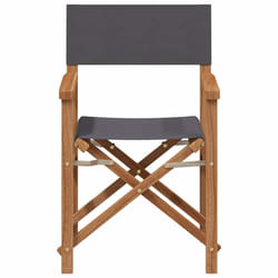 Chaise De Directeur Pliante Gris 56 X 54 X 87 Cm Vidaxl