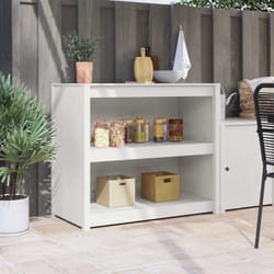 Vidaxl - Armoire de cuisine Blanc 106 x 55 x 92 cm Bois de pin massif