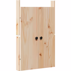 Ce set de portes de cuisine en bois de pin massif apporte une élégance à votre cuisine ou votre espace utilitaire. Avec son s ...