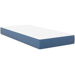 Matelas de Lit avec matelas Bleu 80 x 200 cm tissu Vidaxl