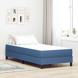 Vidaxl - Matelas De Lit Avec Matelas Bleu 90 X 190 Cm Tissu