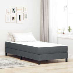 Vidaxl - Matelas De Lit Avec Matelas Gris 90 X 200 Cm Tissu